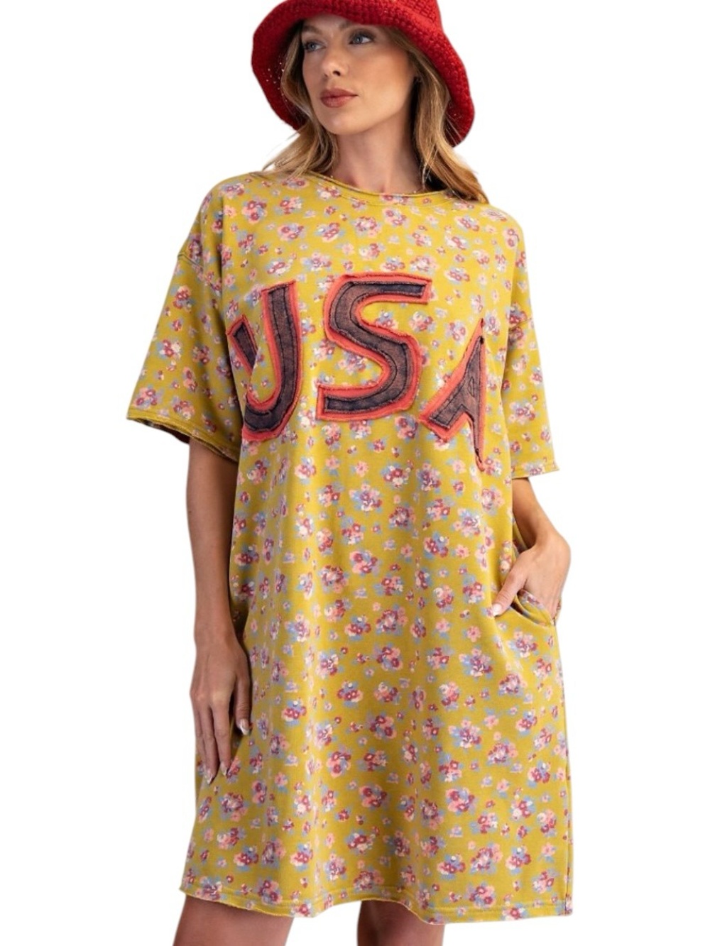 164: EASEL NWT “USA” DRESS HONEY BEE (C) - Picture 1 of 1